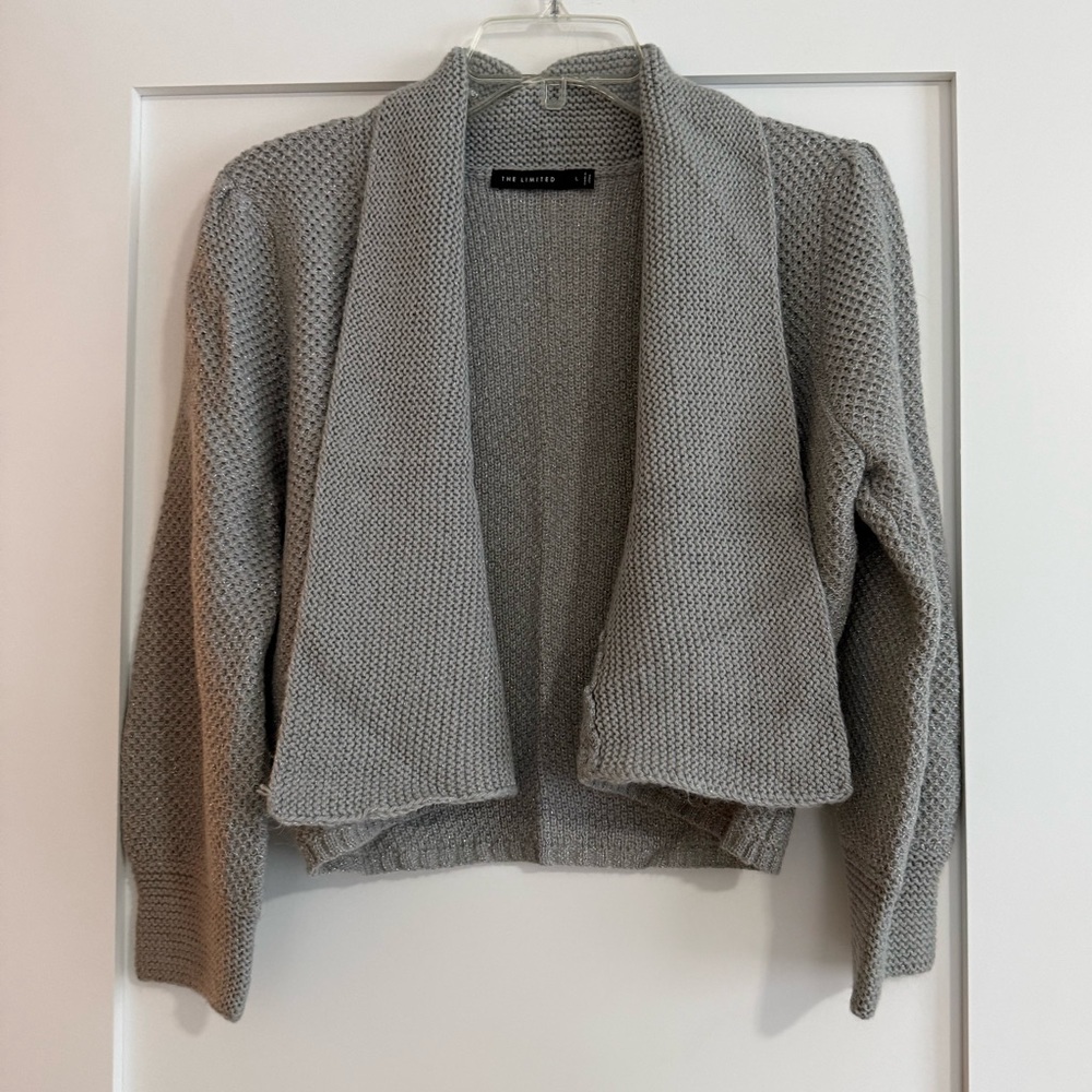 The Limited Heather Gray Cardigan
